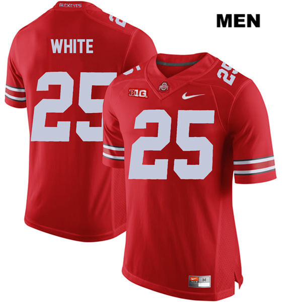 Ohio State Buckeyes Men's Brendon White #25 Red Authentic Nike College NCAA Stitched Football Jersey EW19R54AS